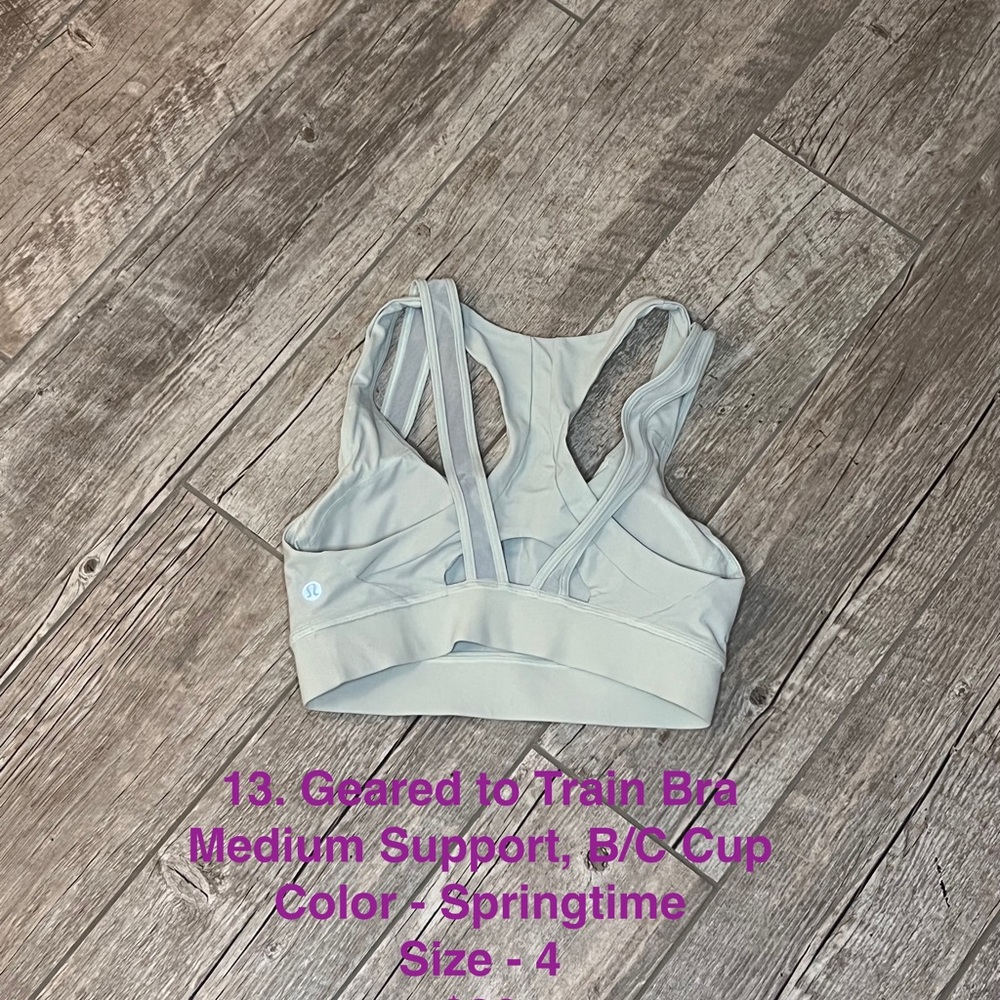 Geared to Train Bra Medium Support, B/C Cup - Color - Springtime Size 4